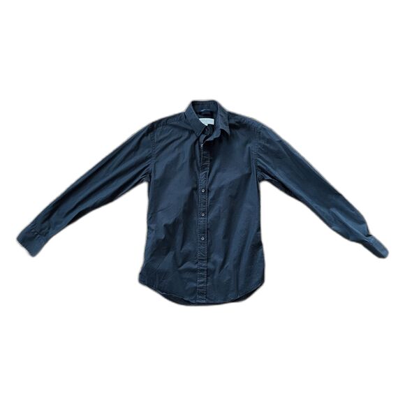 TEDDY STRATFORD Gray Blue Button Up Shirt Top  Mens Size 0 - Picture 2 of 9